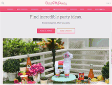 Tablet Screenshot of catchmyparty.com